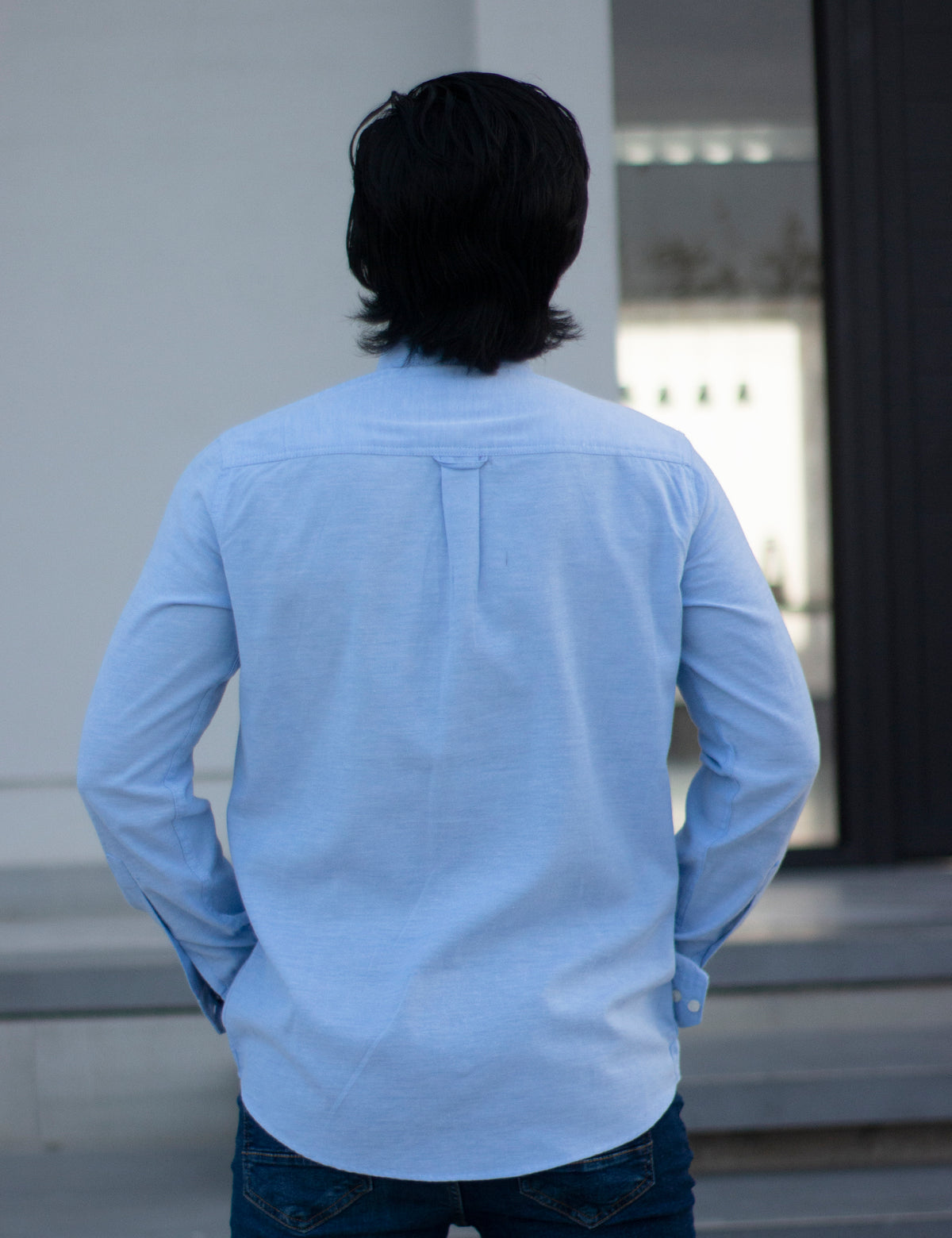 BUTTON DOWN SHIRT - BLUE