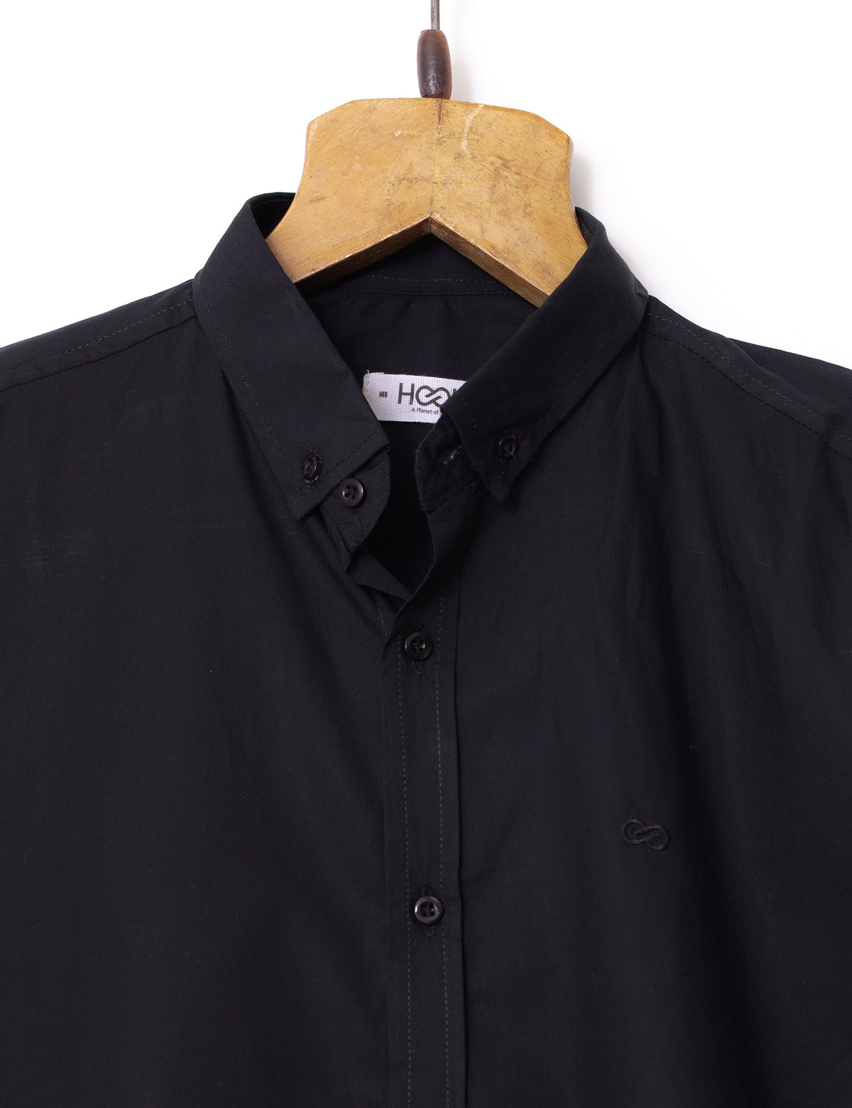 BUTTON DOWN SHIRT - BLACK