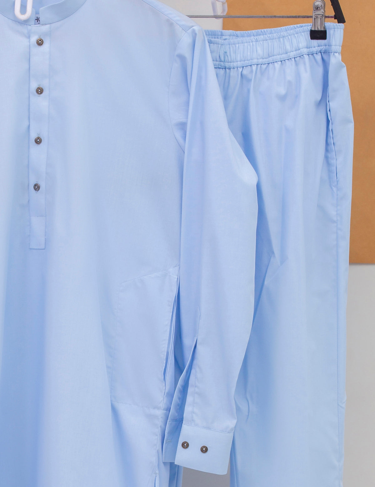 BASIC KURTA PAJAMA - SLIM FIT - SKY BLUE