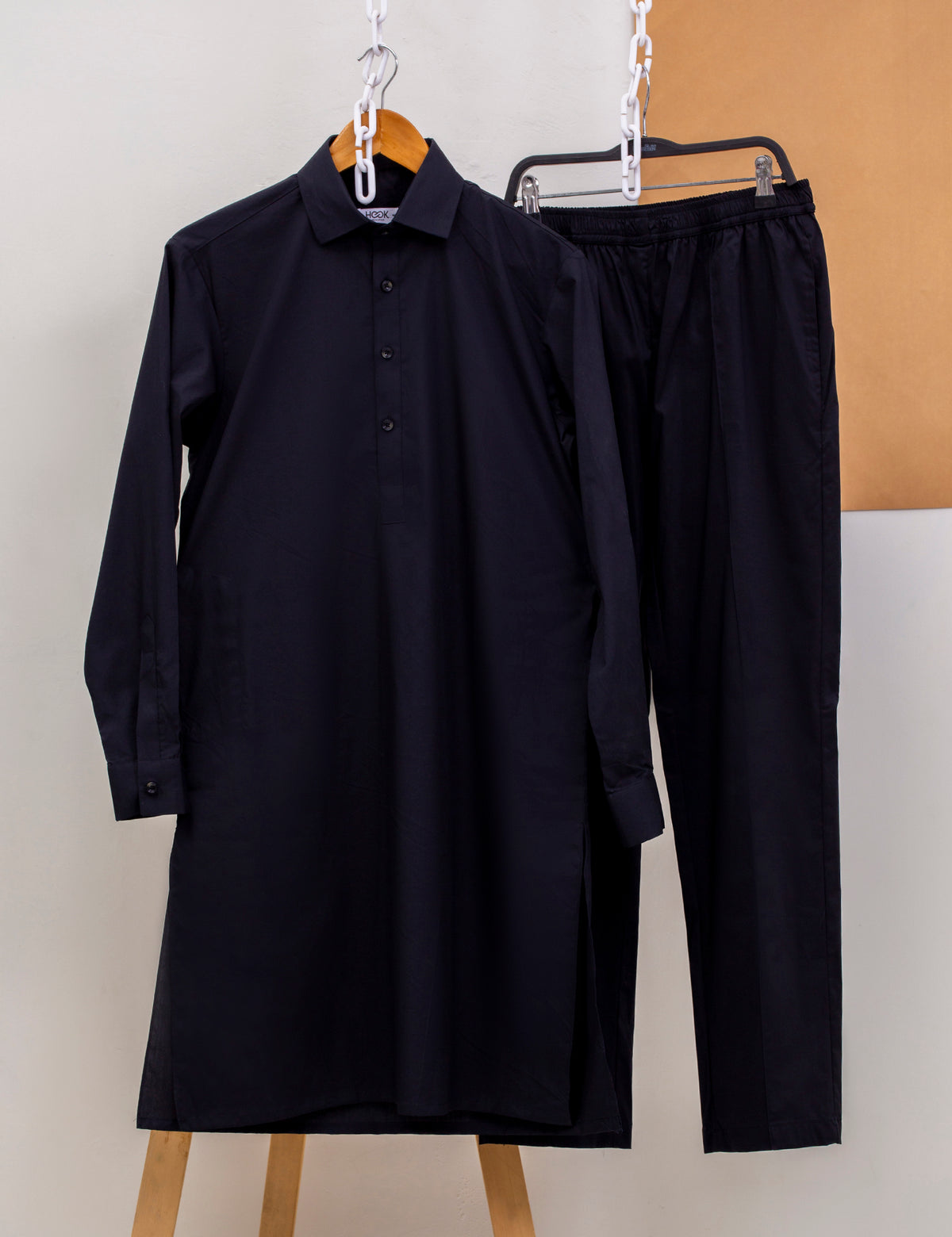 BASIC KURTA PAJAMA - SLIM FIT - BLACK