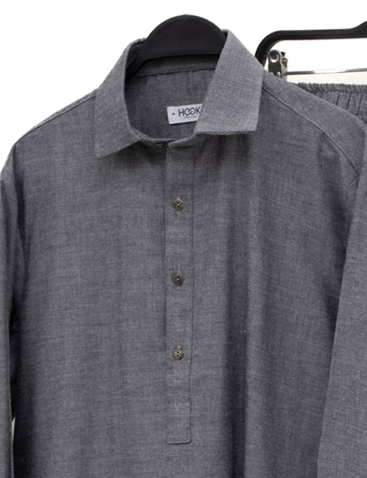 BASIC KURTA PAJAMA - SLIM FIT - CHARCOAL